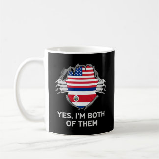 Taza De Café Bandera De Medio Americano De Medio Costa Rica
