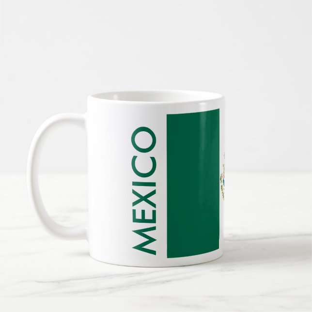 TAZA DE CAFÉ BANDERA DE MÉXICO (Izquierda)