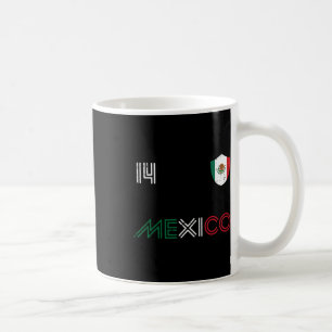 Taza De Café Bandera de México 14 Fanático del Fútbol Mexicano