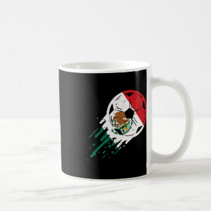 Taza De Café Bandera de México Fútbol Byll Fanático Fútbol Mexi