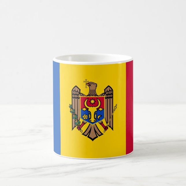 Taza De Café Bandera de Moldavia (Centro)
