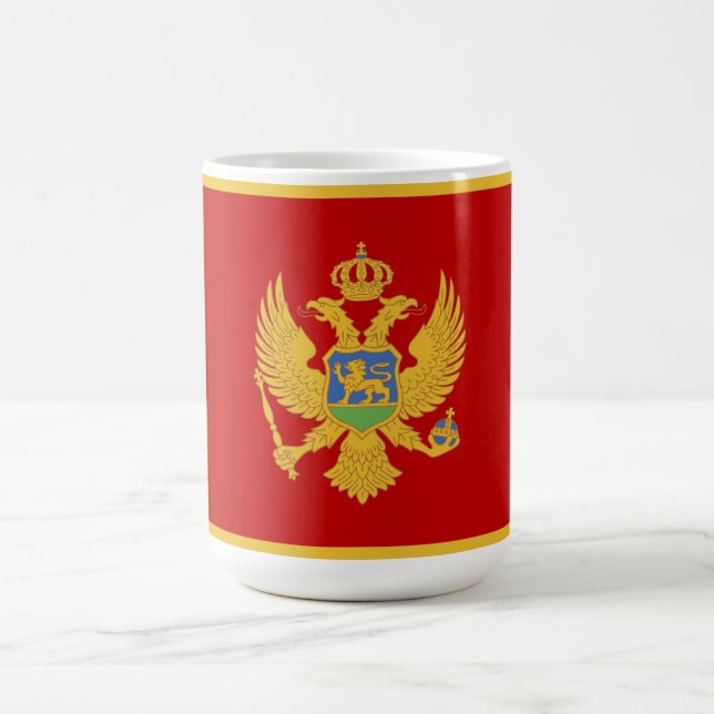 Taza De Café Bandera de Montenegro (Centro)