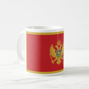 Taza De Café Bandera de Montenegro
