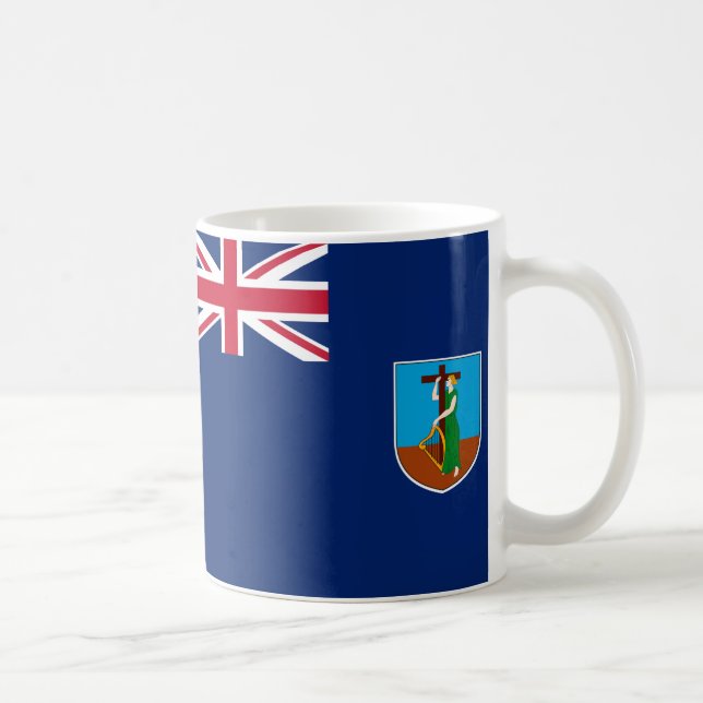 Taza De Café Bandera de Montserrat Ceramic Mug (Derecha)