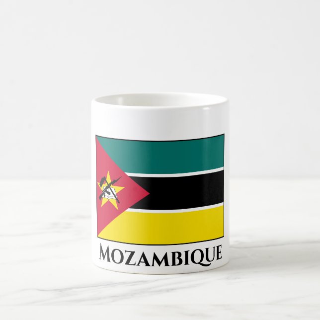 Taza De Café Bandera de Mozambique (Centro)