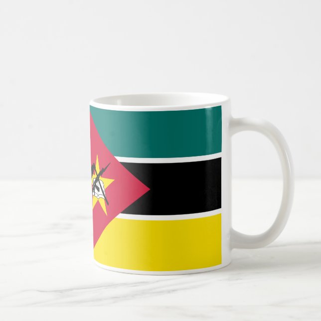Taza De Café Bandera de Mozambique Mug (Derecha)