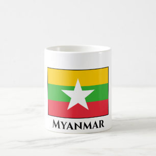 Taza De Café Bandera de Myanmar