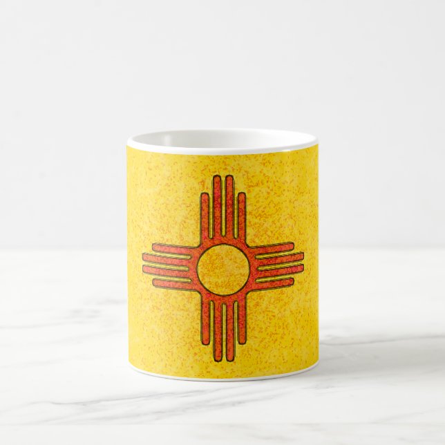 TAZA DE CAFÉ BANDERA DE NEW MÉXICO (Centro)