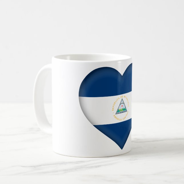 Taza De Café Bandera de Nicaragua (Anverso izquierdo)