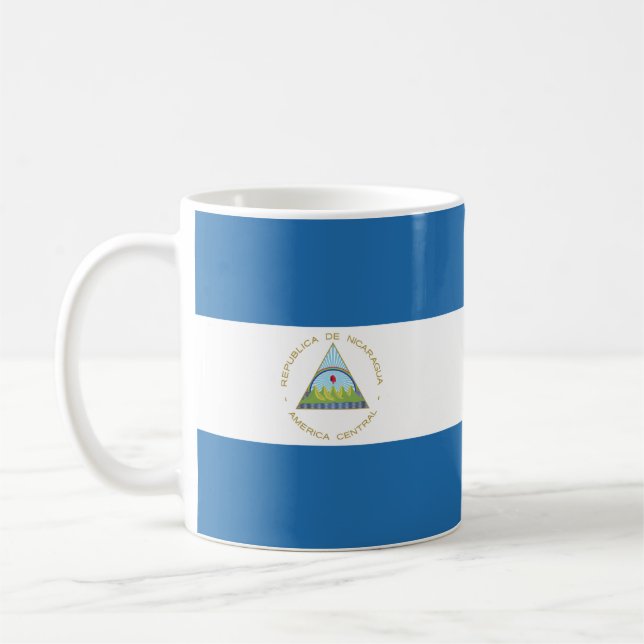 Taza De Café Bandera de Nicaragua (Izquierda)