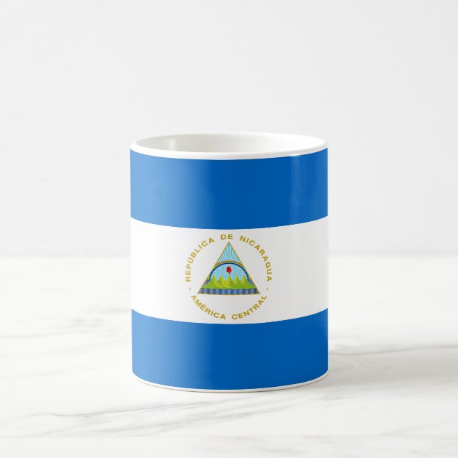 Taza De Café Bandera de Nicaragua (Centro)