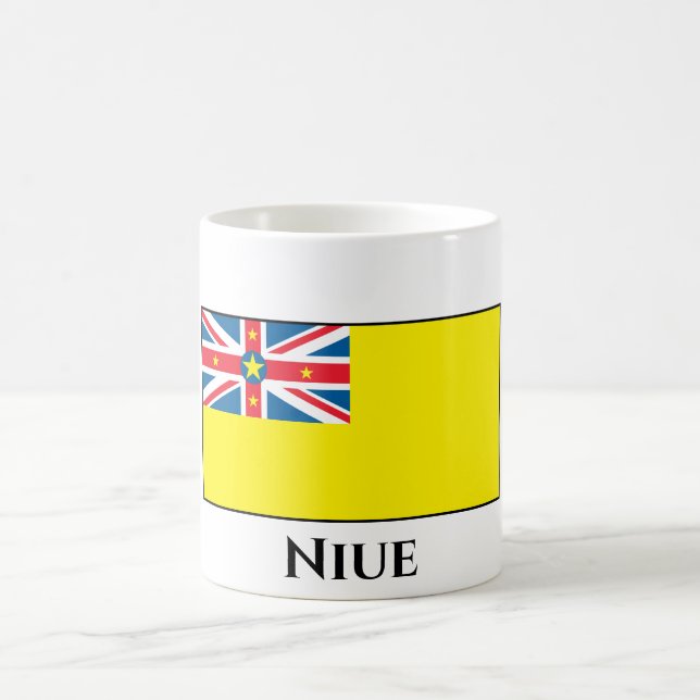 Taza De Café Bandera de Niue (Centro)