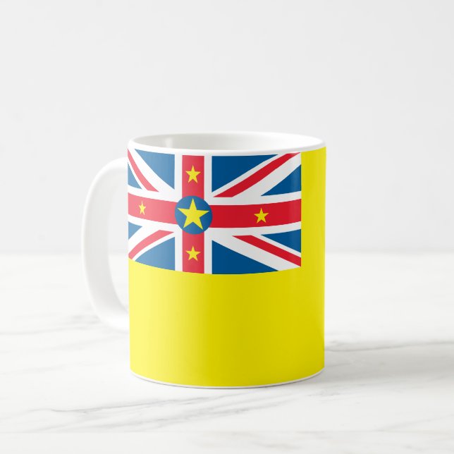 Taza De Café Bandera de Niue (Anverso izquierdo)