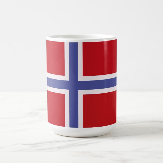 Taza De Café Bandera de Noruega (Centro)