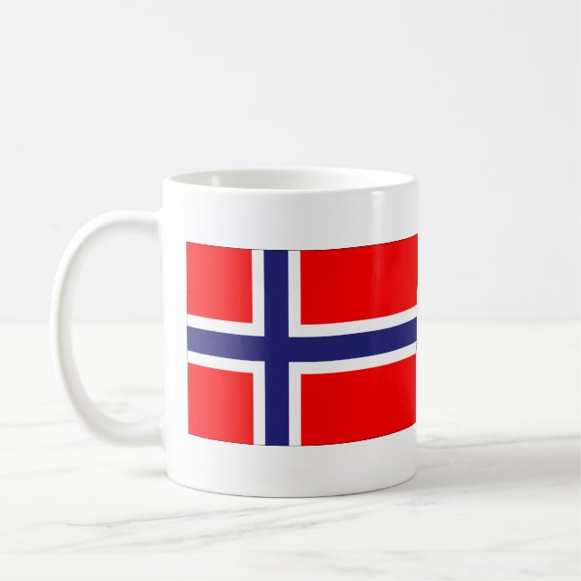 Taza De Café Bandera de Noruega (Izquierda)