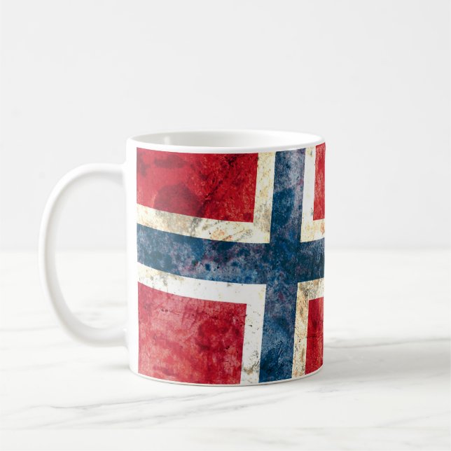 Taza De Café Bandera de Noruega (Izquierda)