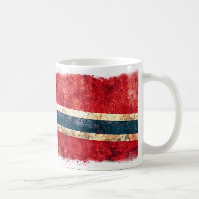 Taza De Café Bandera de Noruega (Derecha)
