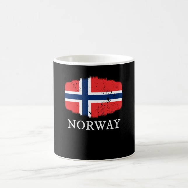 Taza De Café Bandera de Noruega (Centro)