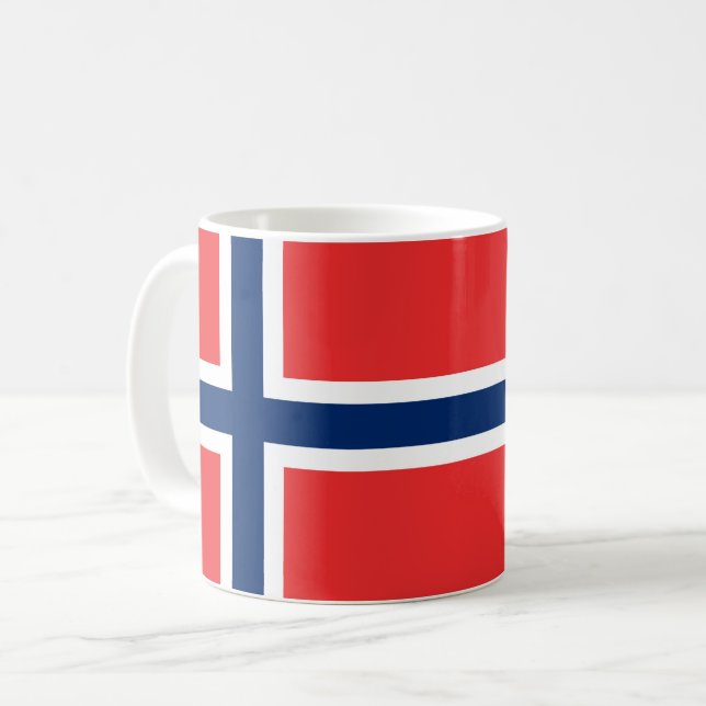 Taza De Café Bandera de Noruega (Anverso izquierdo)