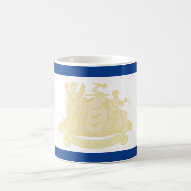 Taza De Café Bandera de Nueva Jersey (Centro)
