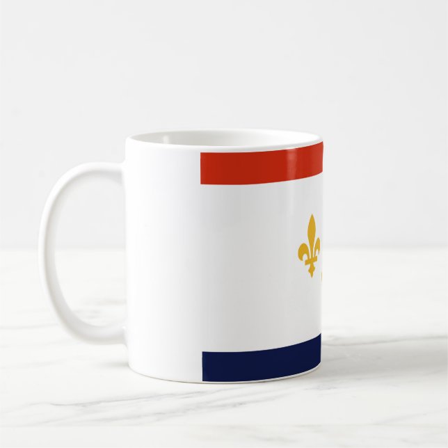 Taza De Café Bandera de Nueva Orleans (Izquierda)