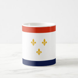 Taza De Café Bandera de Nueva Orleans (Luisiana, Estados Unidos