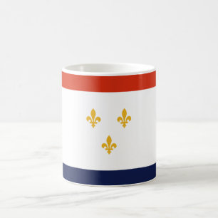 Taza De Café Bandera de Nueva Orleans (Luisiana, Estados Unidos