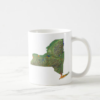 Taza De Café Bandera de Nueva York + taquilla de mapas