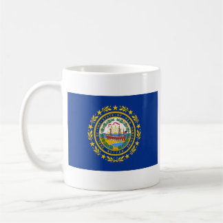 Taza De Café Bandera de Nuevo Hampshire + Mapa Mug