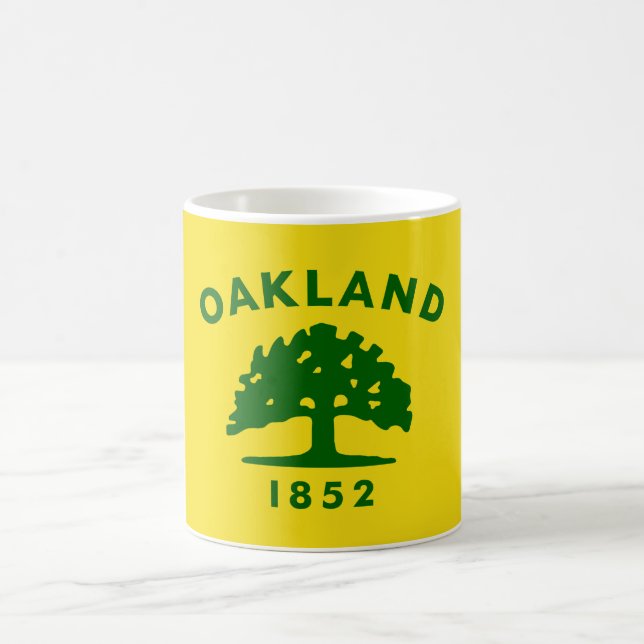 Taza De Café Bandera de Oakland, California (Centro)