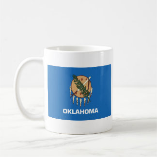 Taza De Café Bandera de Oklahoman + Mapa Mug