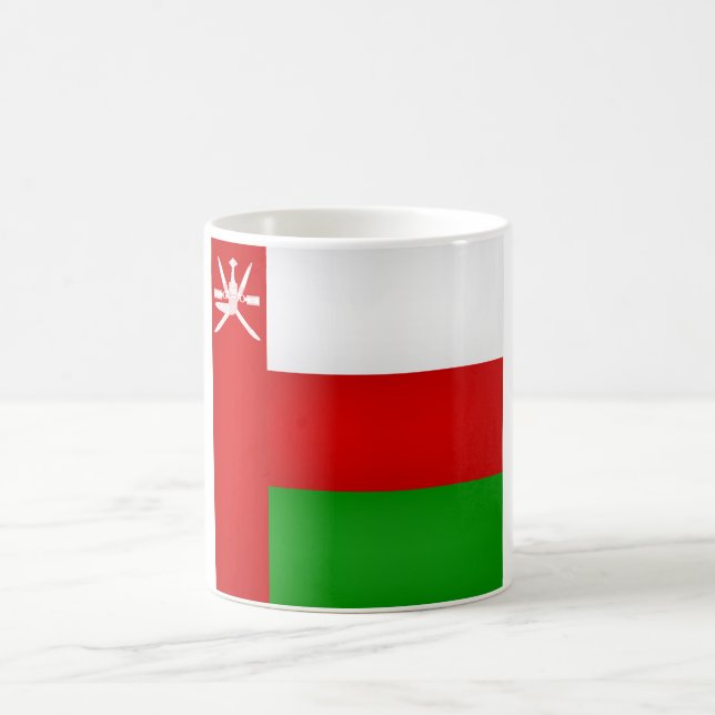 Taza De Café Bandera de Omán de Guay (Centro)