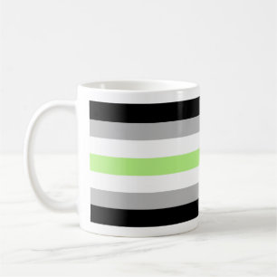 Taza De Café Bandera de Orgullo Agenero