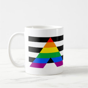 Taza De Café Bandera de Orgullo Aliado
