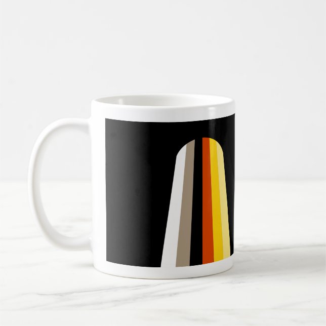 Taza De Café Bandera de Orgullo de Cabello Largo (Izquierda)