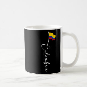 Taza De Café Bandera de orgullo de Colombia Bandera nacional de