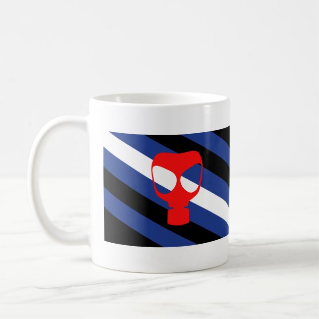 Taza De Café Bandera de Orgullo de Máscara (Izquierda)