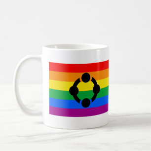 Taza De Café Bandera de Orgullo de Nicho de Arcoíris