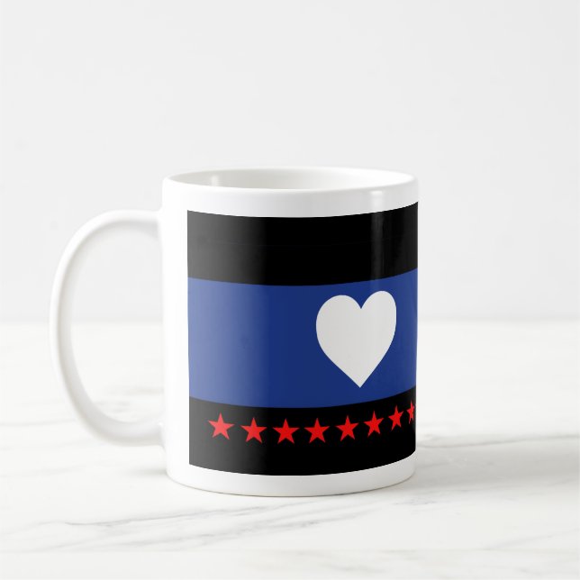 Taza De Café Bandera de Orgullo de Pie (Izquierda)