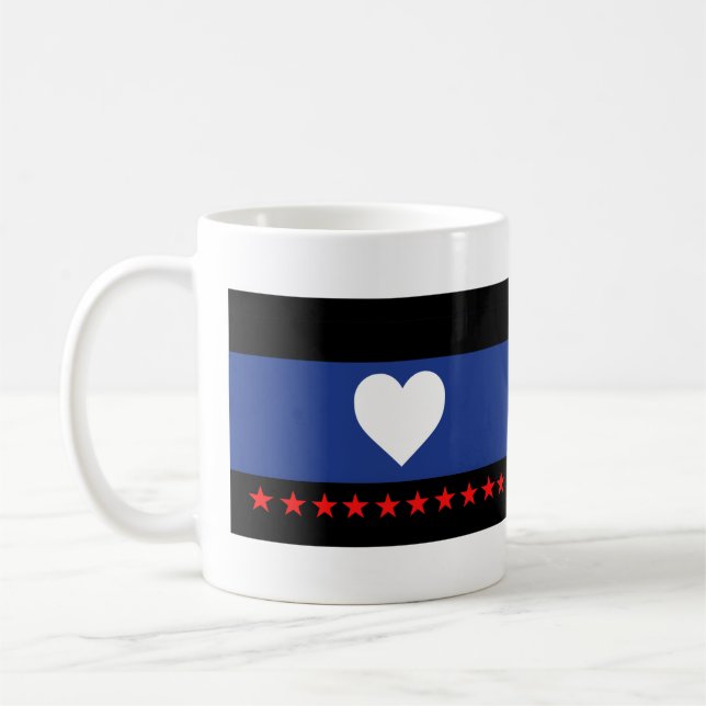 Taza De Café Bandera de Orgullo de Pie (Izquierda)