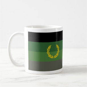 Taza De Café Bandera de orgullo de uniforme militar