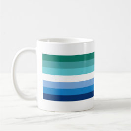 Taza De Café Bandera de Orgullo Gay Masculino (Azul)