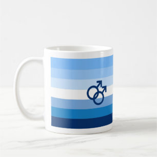 Taza De Café Bandera de orgullo gay masculino MLM
