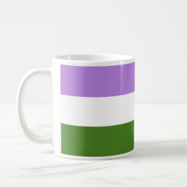 Taza De Café Bandera de orgullo Genderqueer