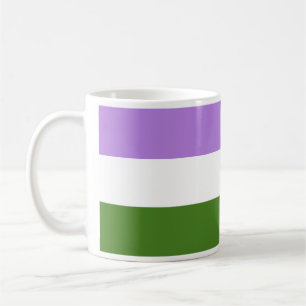 Taza De Café Bandera de orgullo Genderqueer