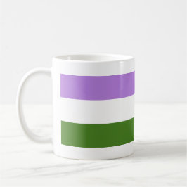 Taza De Café Bandera de orgullo Genderqueer
