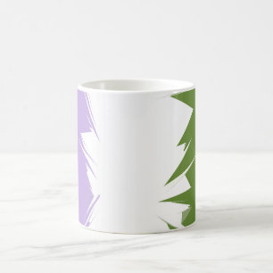 Taza De Café Bandera de orgullo genderqueer abstracta