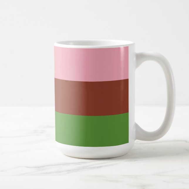 Taza De Café Bandera de Orgullo Ginosexual (Derecha)