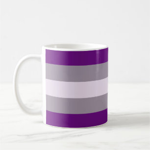 Taza De Café Bandera de Orgullo Grisesexual