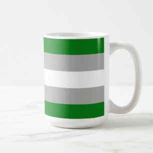 Taza De Café Bandera de Orgullo Grisromántico